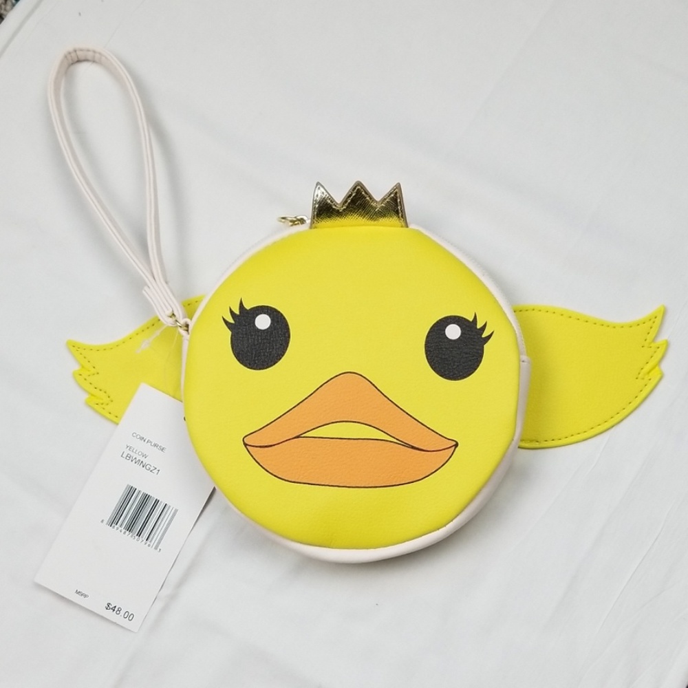 Betsey Johnson coin purse wallet wristlet wings